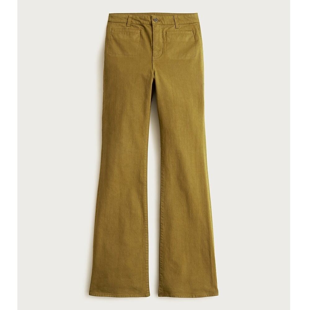 J.Crew Vintage Flare Pant Washed Twill Solstice Sun Size 28 Tall NWT